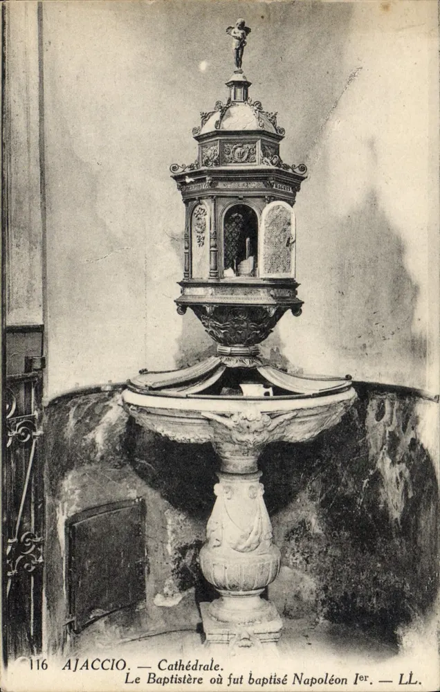 Ajaccio — Kathedrale. Das Taufhaus, in dem Napoleon I getauft wurde — LL. Nr. 116 - Vorderseite