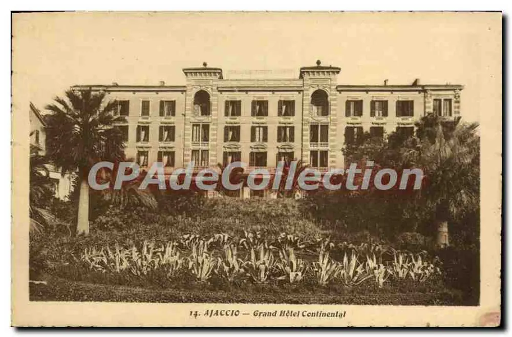 Ajaccio — Grand Hôtel Continental — editor Martin-Paoli - Frente