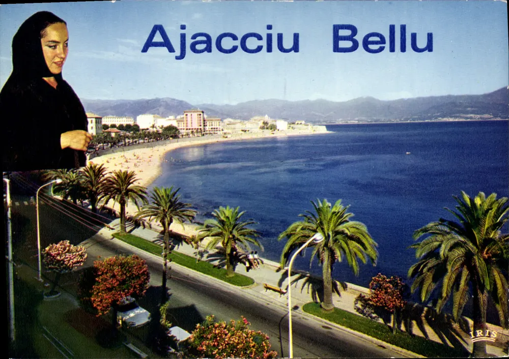 Ajaccio Bellu — Ansicht des Boulevard Lantivy und der Strand Saint-François — Éditions 'La Cigale' IRIS - Vorderseite