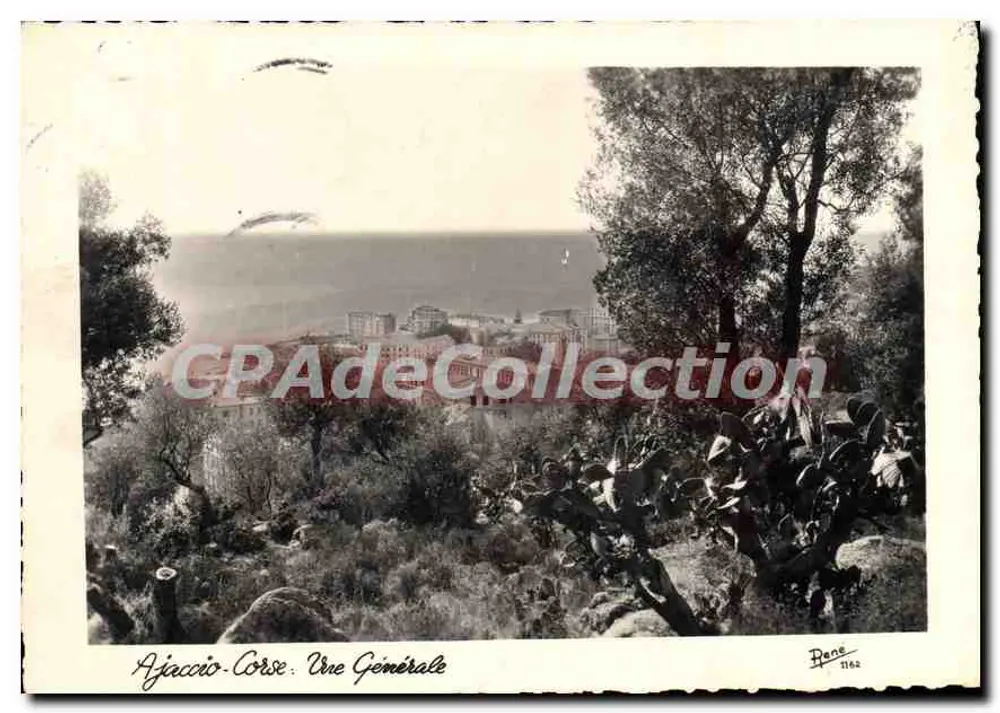 Ajaccio-Corse. Uma Vista Geral — Edições RENE, n° 1162 - Frente