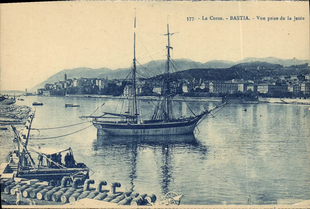 Bastia — Ansicht vom Steg — Korsika, n° 377 - Vorderseite