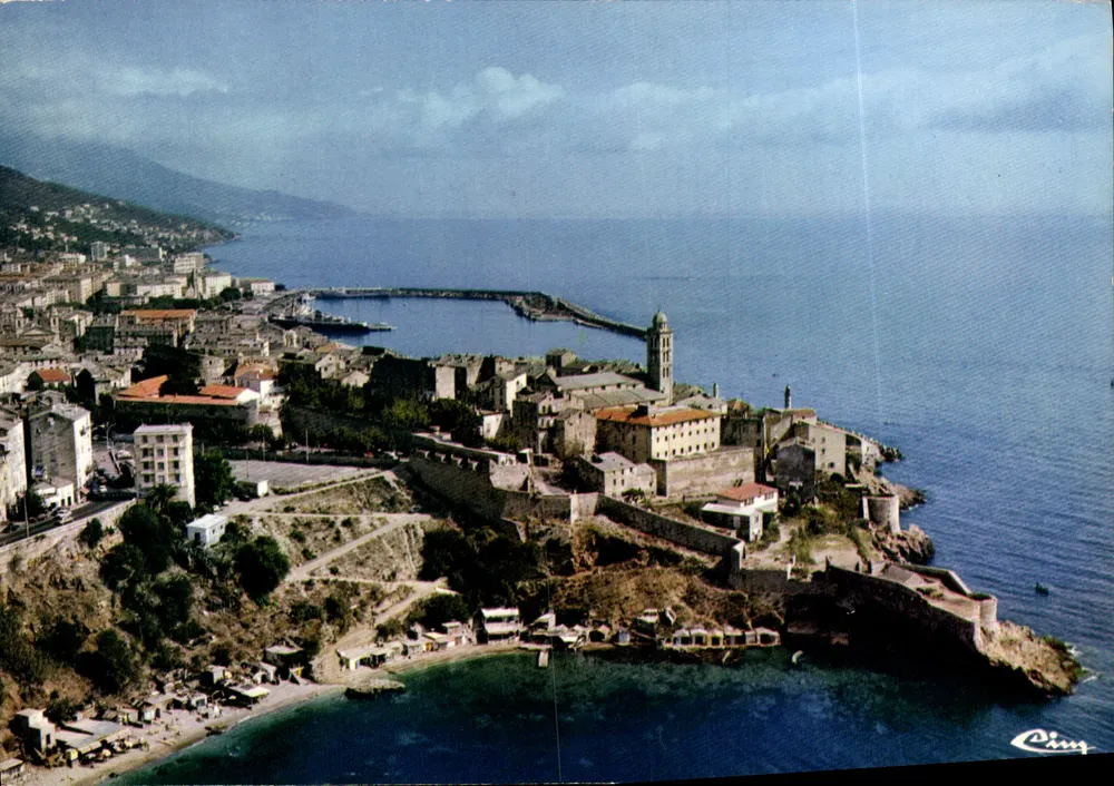 Bastia — Allgemeine Luftansicht und die Citadel — Drucker Macon - Vorderseite