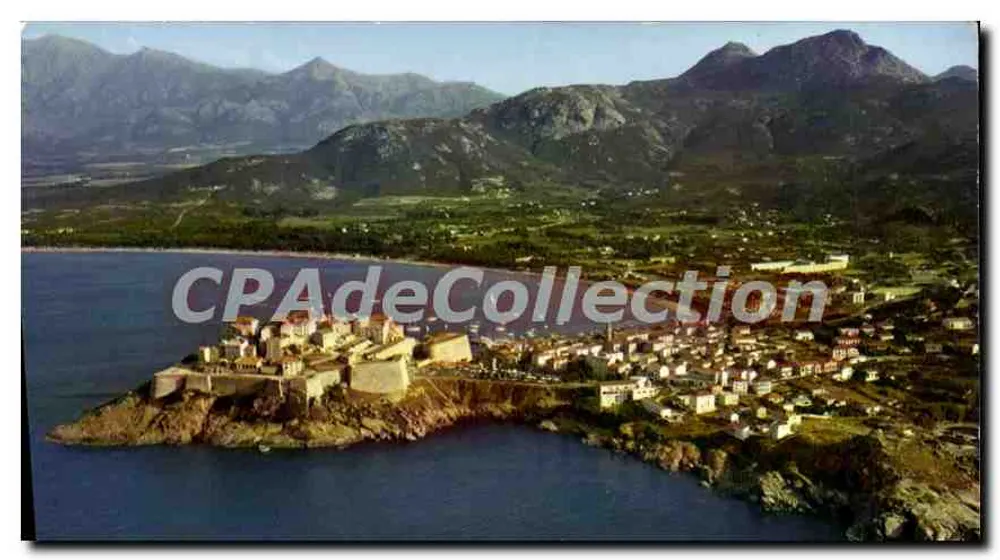 Calvi — Allgemeiner Blick auf die Stadt und die Zitadelle — Éditions Hachette - Vorderseite