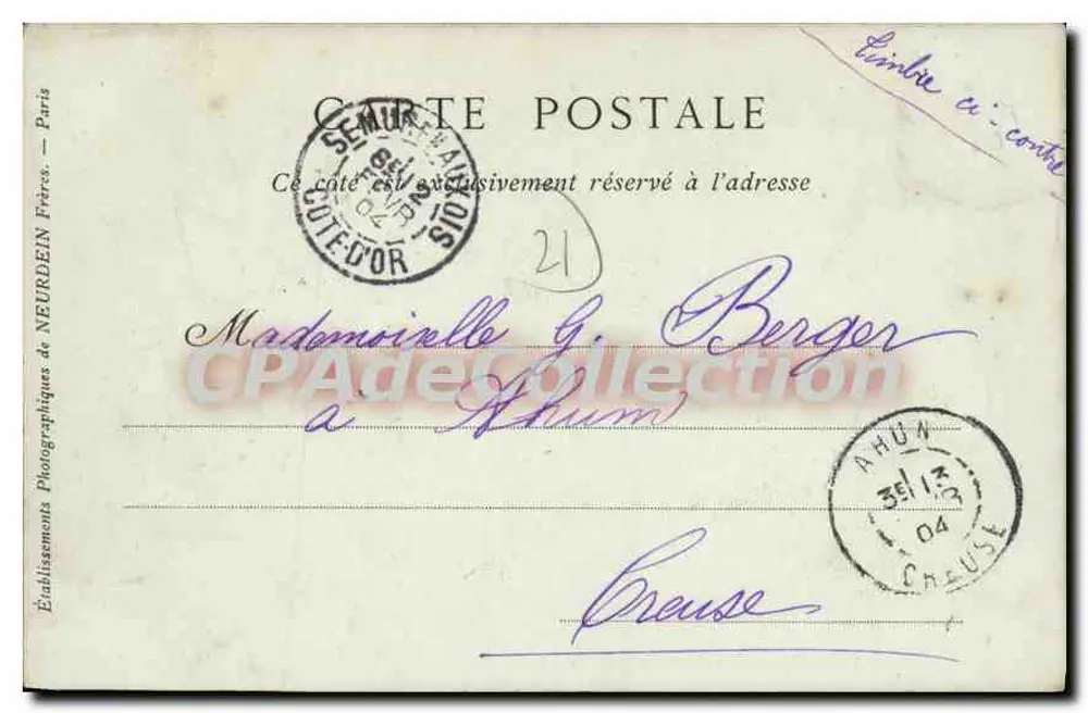 SEMUR — Algemene Uitzicht genomen vanaf het Viaduct — Collecties ND Phot - Achterkant