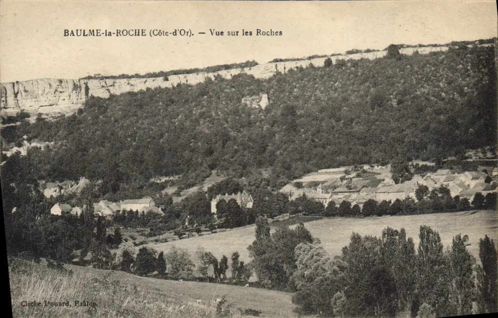 Baulme-la-Roche (Côte-d'Or) — Vista sobre las Rocas — Cliché Poudard, Fréton - Anverso