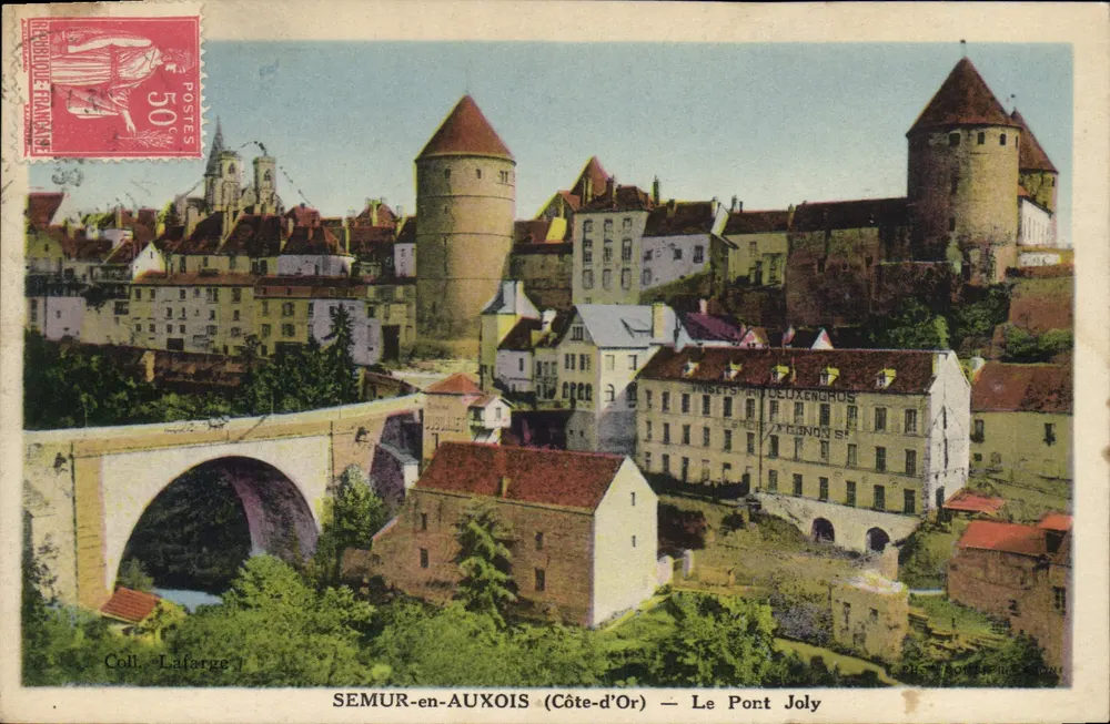 SEMUR-en-AUXOIS (Côte-d'Or) — O Port Joly — Coleção Lafarge - Frente