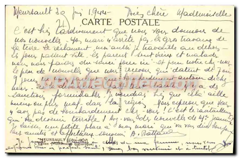 मेयर्सॉल्ट के चर्च — प्लेस के दृश्य — मेयर्सॉल्ट (कोट-द'ओर) के संस्करण - पीछे