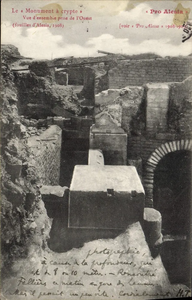 एलिसिया के खोदाई — मंदिर के समूह के दृश्य — प्रो एलिसिया, 1908 - आगे