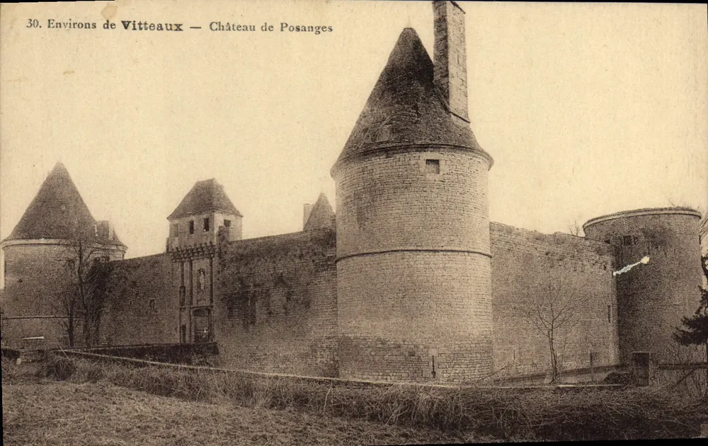 Environs de Vitteaux — Château de Posanges — Editora: Coleção Viteaux - Frente