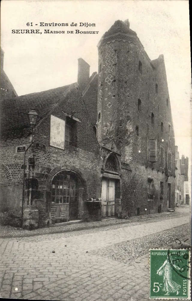 Seurre, Casa de Bossuet — Arredores de Dijon — editor não identificado, n° de série 61 - Frente