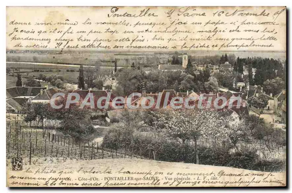 PONTAILLER-SUR-SAÔNE — Vista geral — L. V., editor - Frente