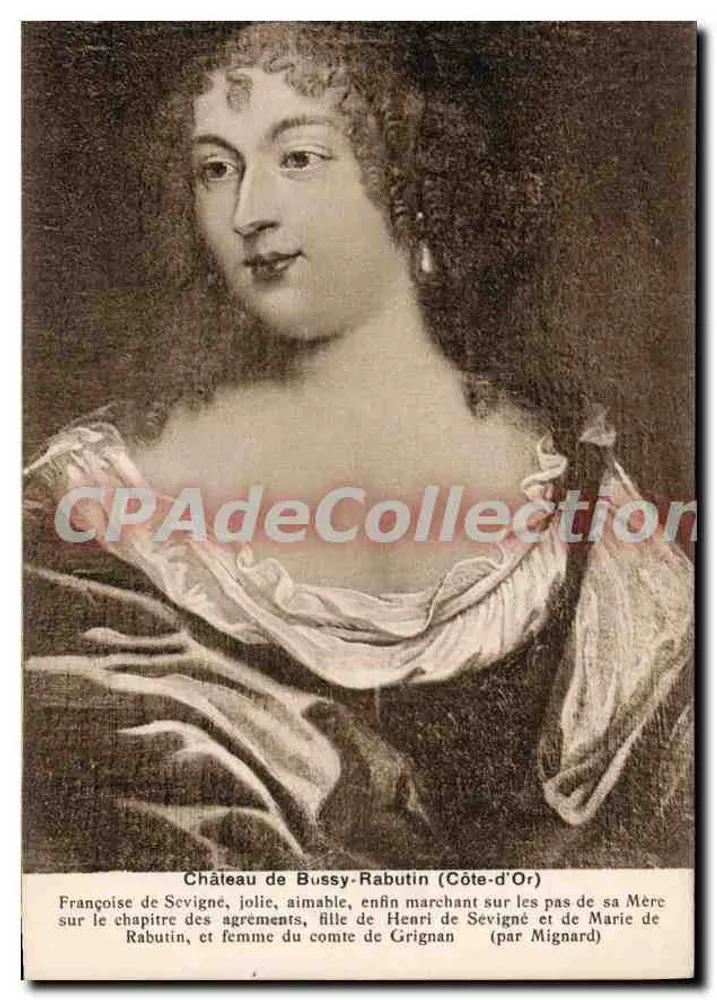 Françoise de Sévigné — Portrait — (von Mignard) - Vorderseite