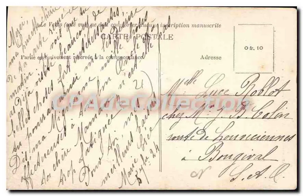 Rouvray — Lago de Vanoise — A Cachoeira — A. Duciel, editor, Saulieu - Verso