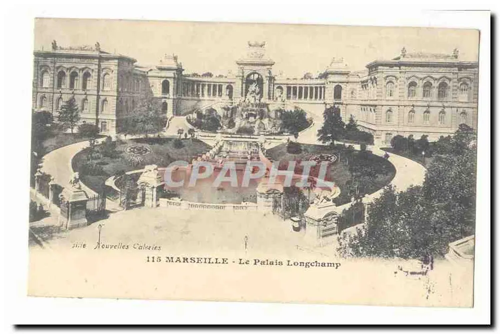 O Palácio Longchamp — Marselha — 115 Novas Galerias - Frente