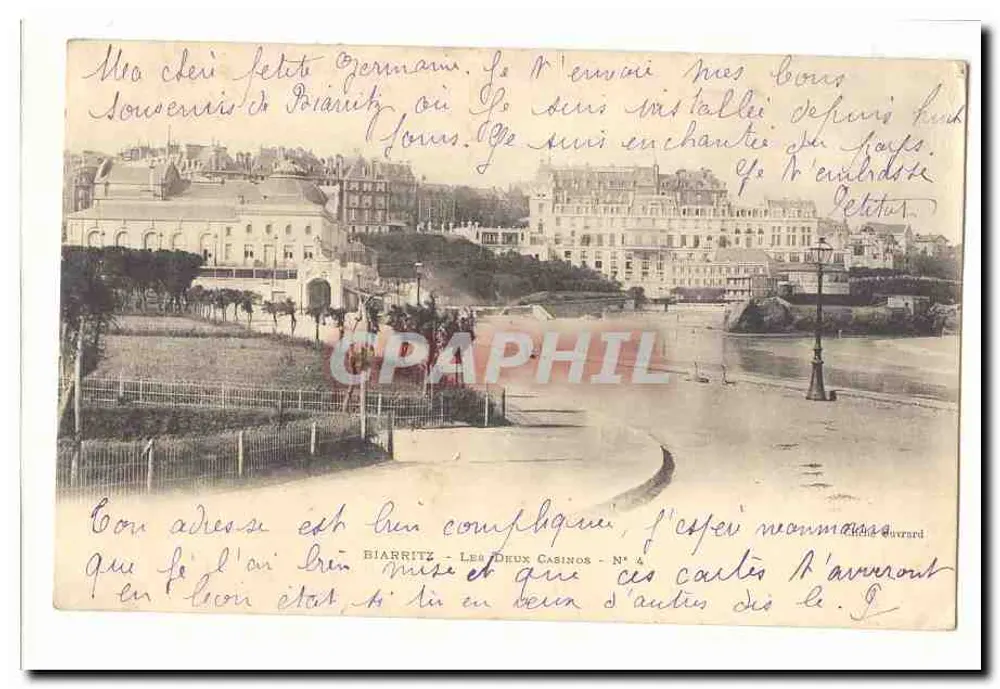 Biarritz — De Twee Casinotjes — N° 4 — Uitgever Buvard - Voorkant