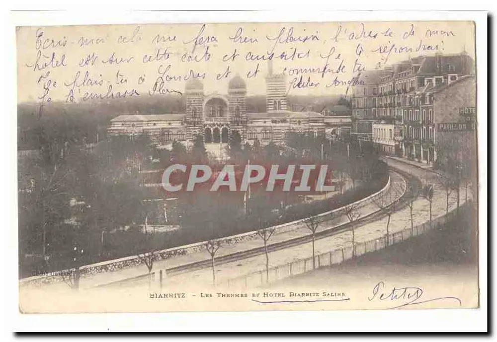 Biarnitz — Die Thermalbäder und Hotel Biarnitz Salins — Verleger Delatour - Vorderseite