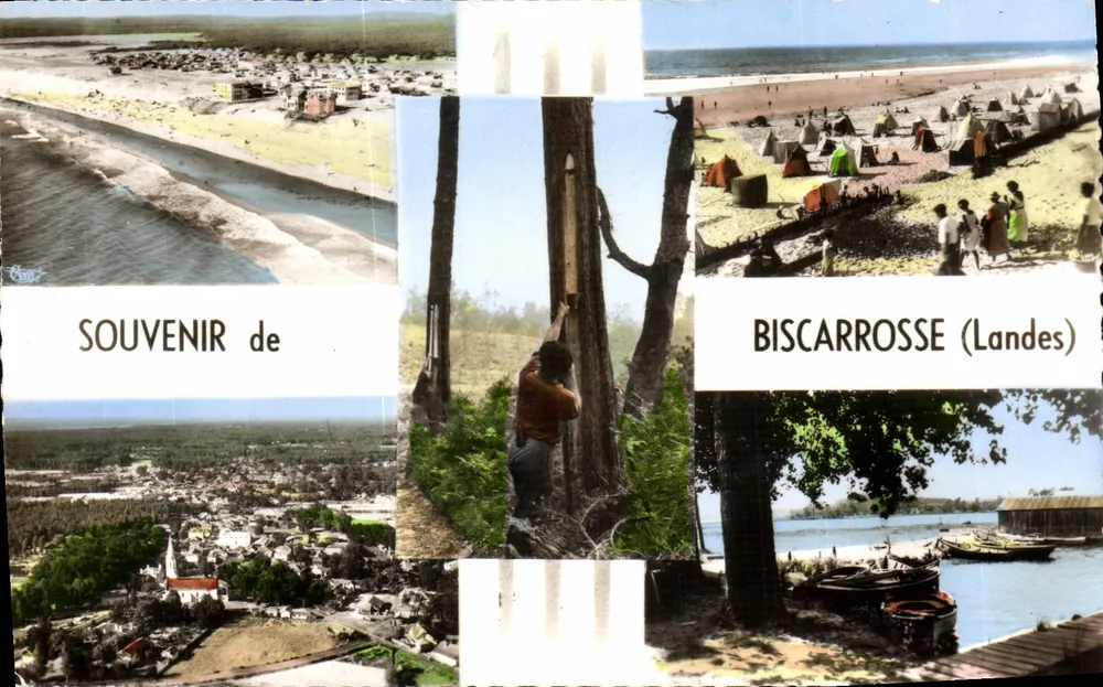 Biscarrosse (Landes) — recordações de colônia — editor MACON (S.-e.-L.) - Frente
