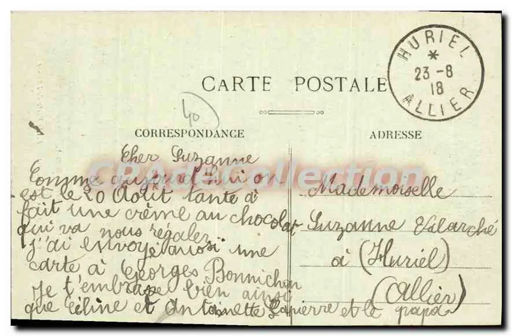 St-SEVER-sur-ADOUR (Landes) — Kleine Tür der Kirche — B.G.L. - Rückseite