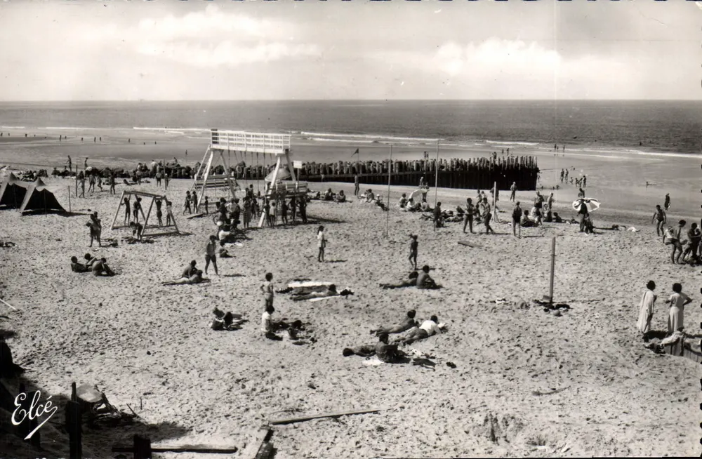 Spiele auf der Grande Plage — Hossegor — Verlag L. Chatagneau 92 - Vorderseite