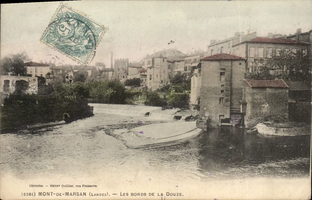 Mont-de-Marsan (Landes) — Die Ufer der Douze — Henry Guillier, rue Fonssuve - Vorderseite