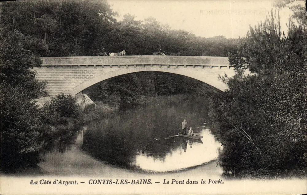La Côte d'Argent — Contis-les-Bains — Die Brücke im Wald - Vorderseite