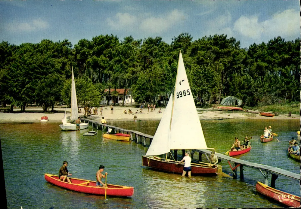 Biscarrosse (Landes) — Strand am Ufer des Sees, Coin des Houriquets — Éditions Médiértes, Limoges - Vorderseite