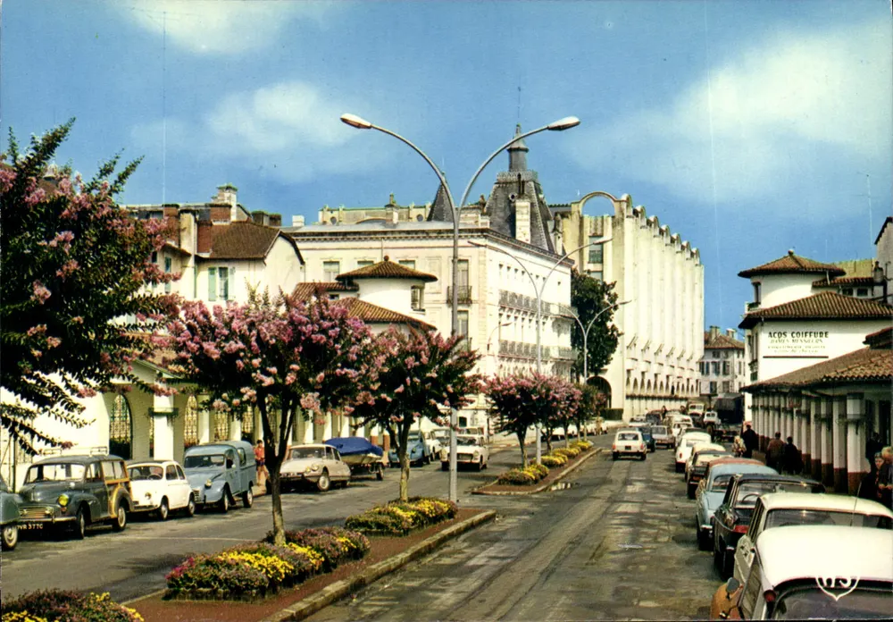 Dax (Landes 40) — Die Hotels und die blühenden Lagerstroemia — Aptand Frères, Nantes - Vorderseite