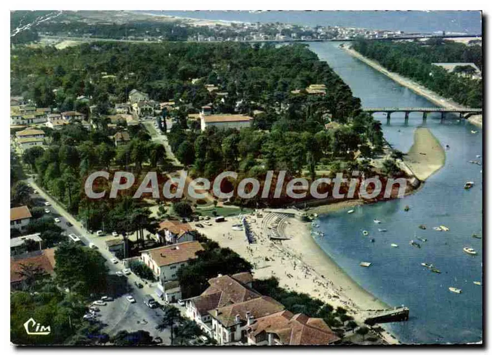 Hossegor (40, Landes) — Luftbild des Parks und des Kanals — Verleger CIM - Vorderseite