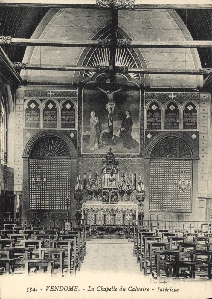 Vendôme - A Capela do Calvário - Interior - Frente