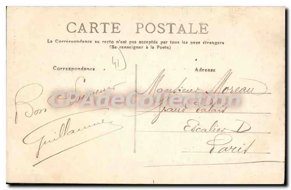 Vendôme — Estatua del Mariscal Rochambeau y Torre Saint-Martin — Edición Frileux en Vendôme - Reverso