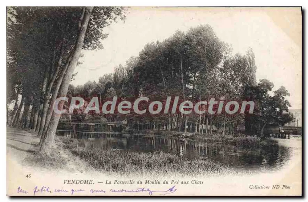 Vendôme — Die Brücke des Mühlenhofes der Katzen — Collections ND Phot - Vorderseite