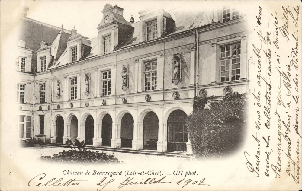 Castelo de Beauregard (Loir-et-Cher) — GH fot. — 1902 - Frente