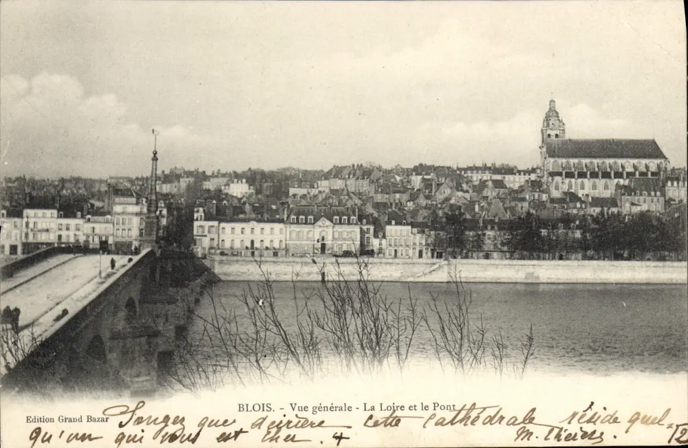 Blois - Allgemeiner Blick - Die Loire und die Brücke - Edition Grand Bazar - Vorderseite