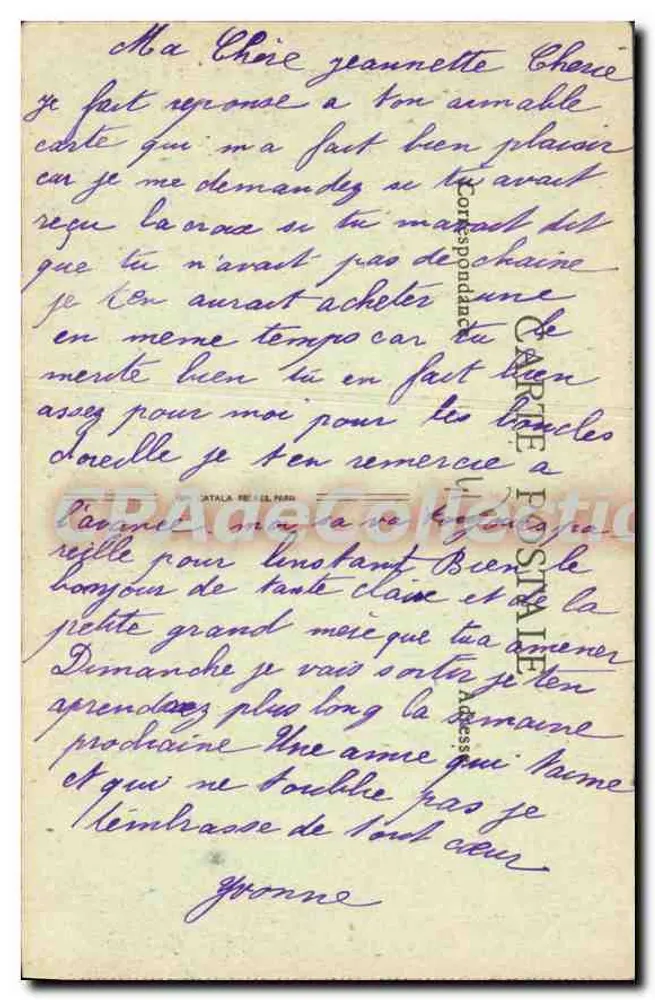Estátua do Maréschal de Rochambeau — Vendôme — Imp. Pap. H. Chartier - Verso