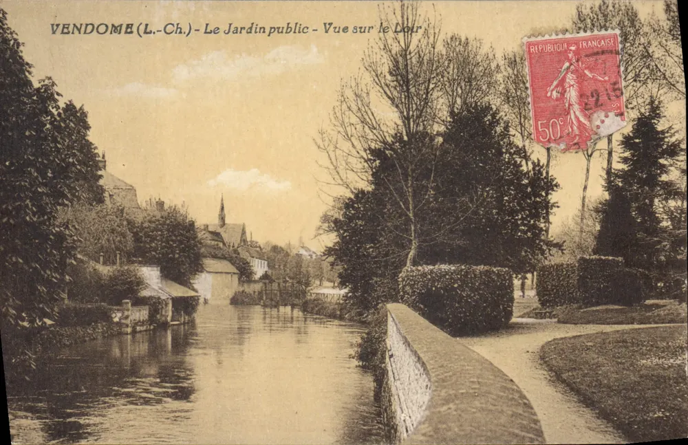 VENDOME (L.-Ch.) - Le Jardin public - Vue sur le Loir - Vorderseite