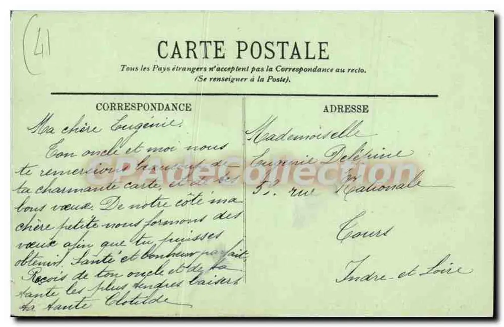 Blois — El Puente y los Muelles — n°170 - Reverso