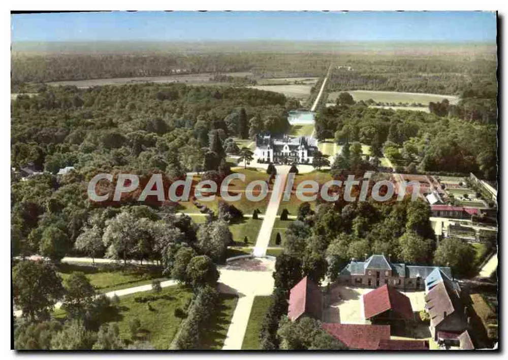 Vista aerea del castello di Lamotte-Beuvron — editore CPADeCollection, n. 41 - Recto