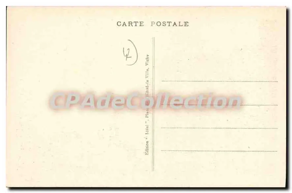 Roanne - Velha Casa (século XI) e Praça do Castelo — Edição Ideal, n° 5062 - Verso