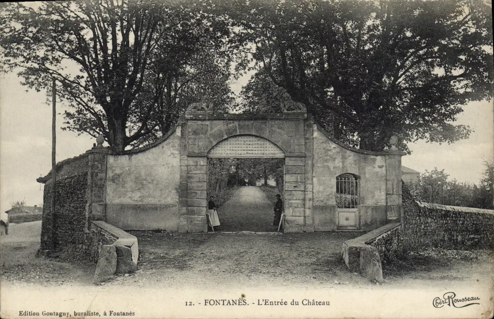 Fontanès - A Entrada do Castelo — Edição Gontaguy, buralista, em Fontanès, n°12 - Frente