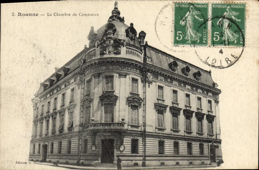 Roanne — A Câmara de Comércio — Edição G. R. - Frente