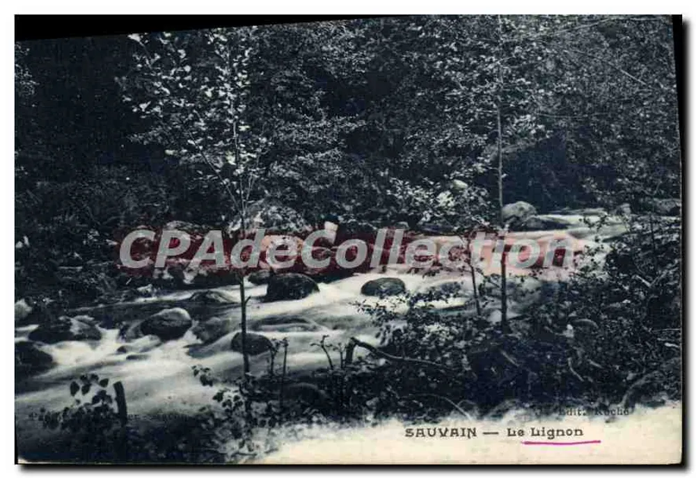 Sauvain — O Lignon — Editor: Luit. Roche - Frente
