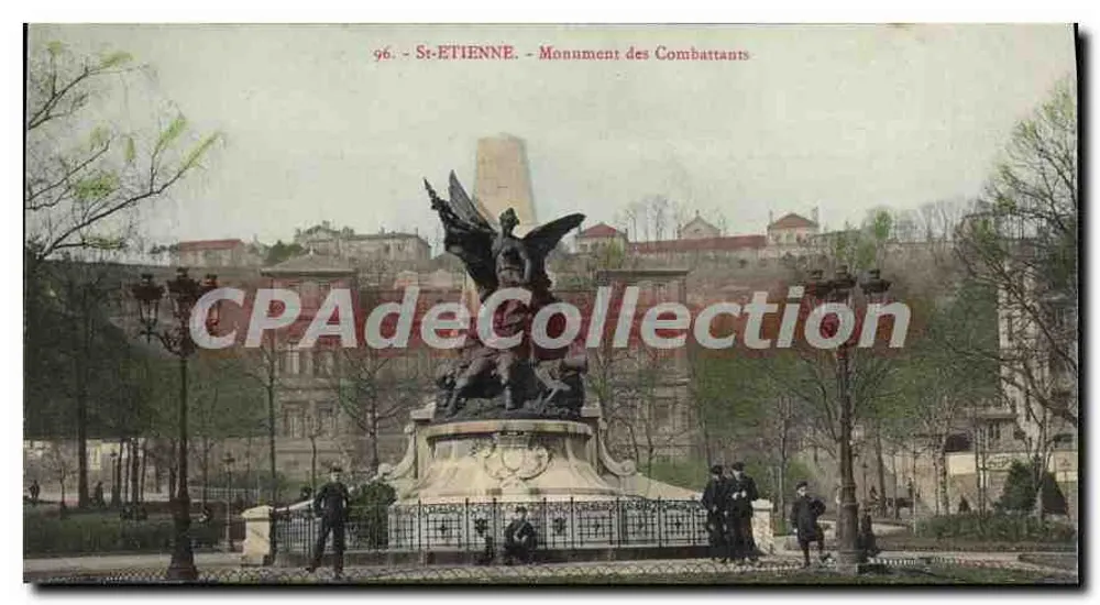 St-ÉTIENNE - Monument dos Combatentes — editor desconhecido, n° 96 - Frente