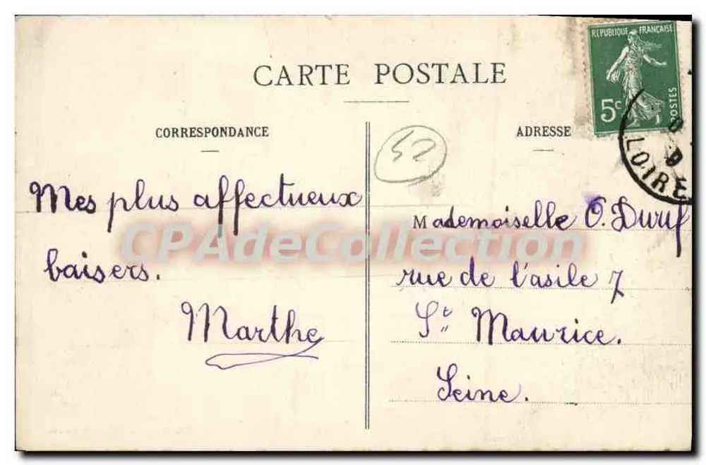 St-ÉTIENNE - Cours-Victor-Hugo — editor Sr. Nouvelles Galeries, St-Épienne, n°10 - Verso