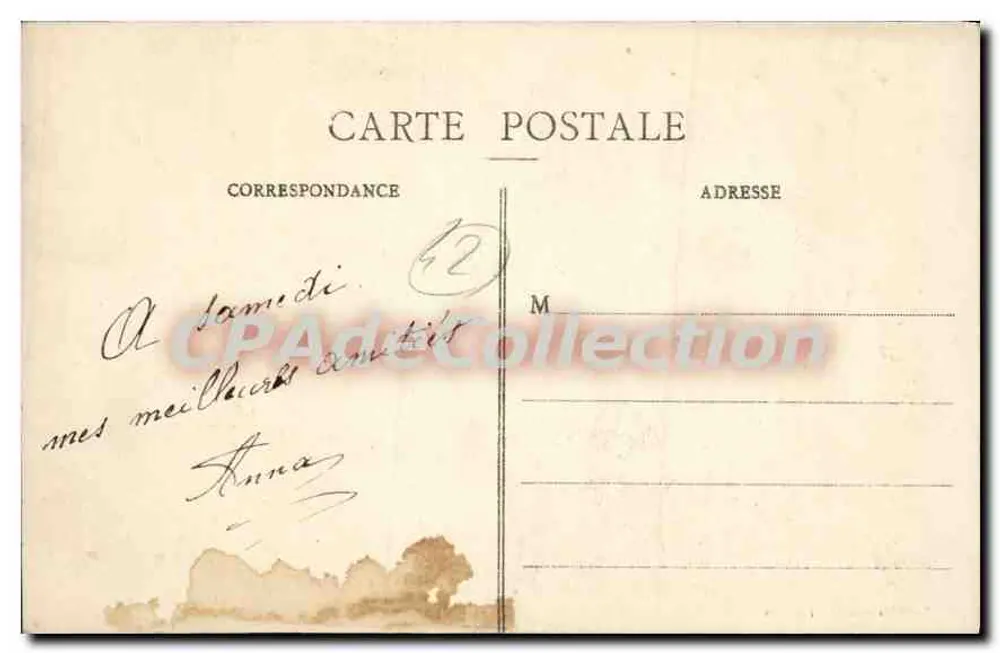 Castelo de Cornillon - Salignac — interior com armaduras — editor Gabriel, Brétigny, n° 456 - Verso