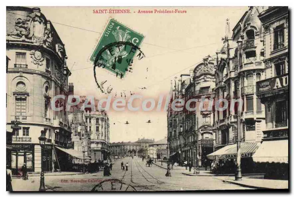 Saint-Étienne - Avenida Presidente-Faure — Éd. Nouvelles Gavettes, n° 315504 - Frente
