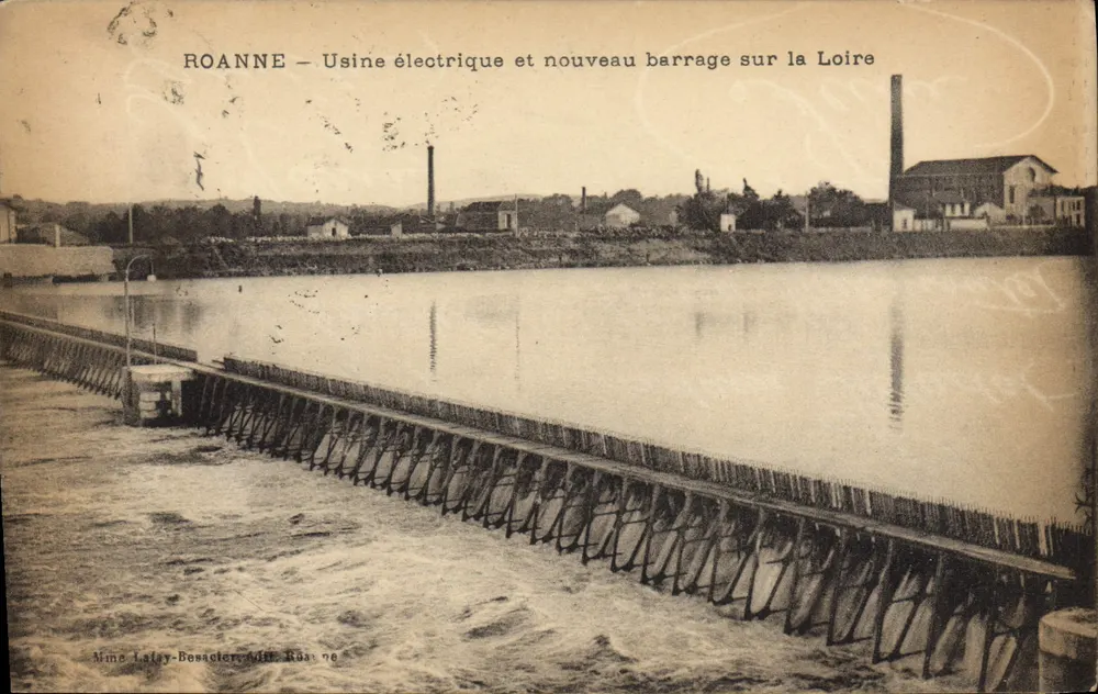 Roanne — Elektrische Kraftwerke und neuer Staudamm auf der Loire — Aime Lafay-Besacier, n° 96 - Vorderseite
