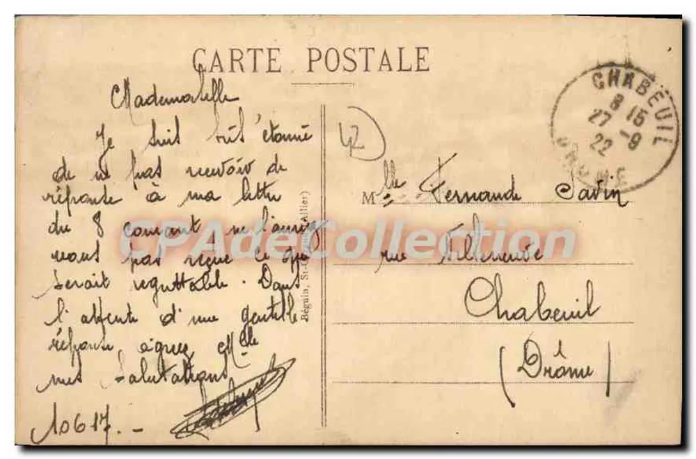 Roanne - Câmara de Comércio — Ideal, n°1378 - Verso