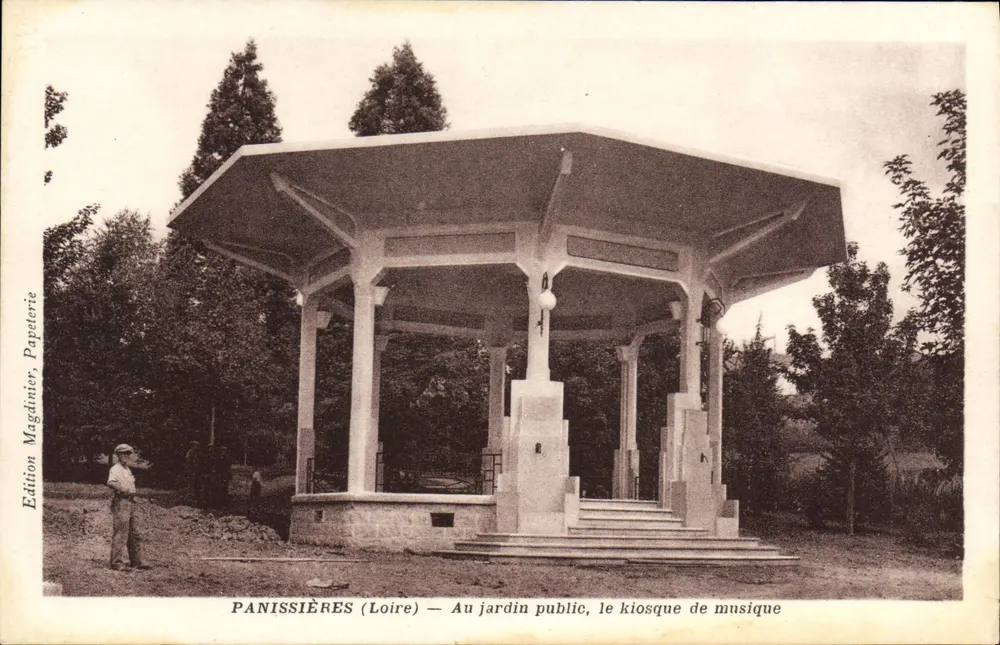 PANISSIÈRES (Loire) — Im öffentlichen Garten, der Musikkiosk — Edition Magdinier Papeterie - Vorderseite
