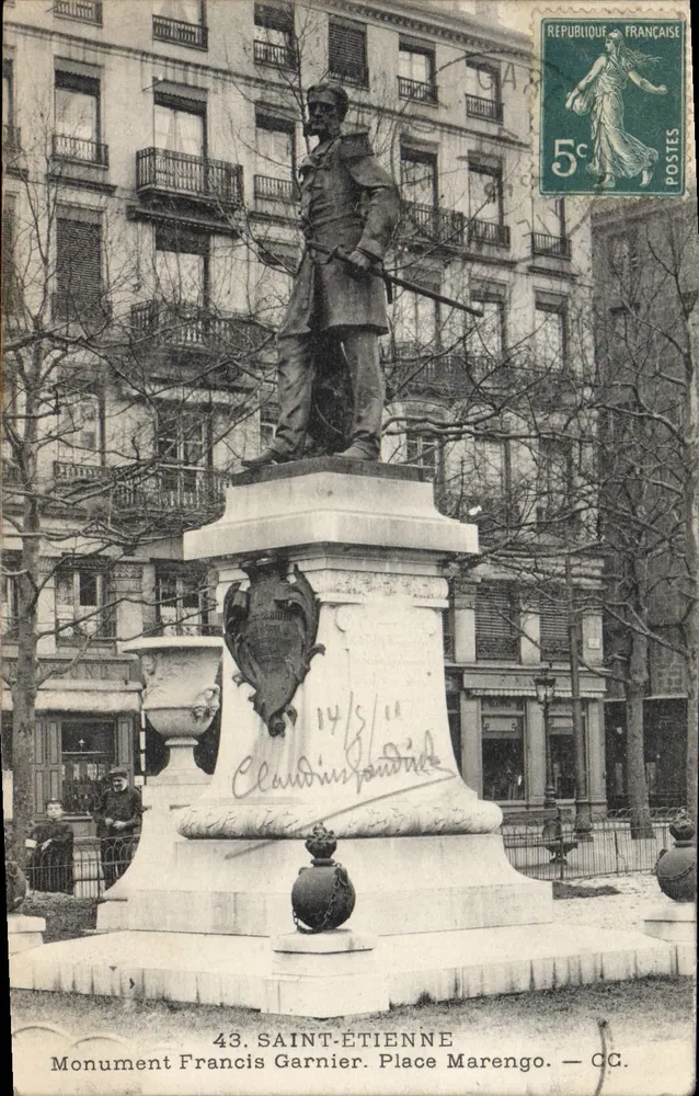Monument Francis Garnier — Saint-Étienne — CC. 43 - Vorderseite