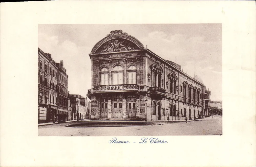 Roanne - O Teatro — Edição especial dos Magasins Aux Dames de France - Frente